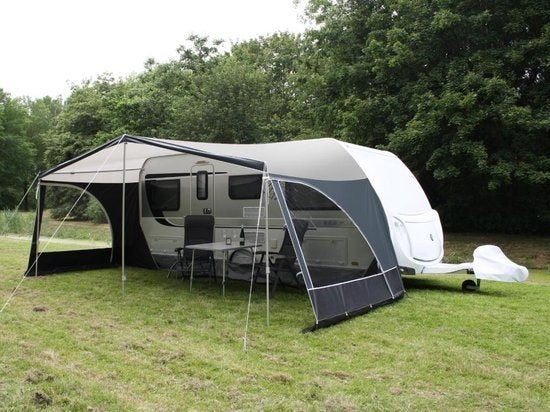 Panoramaluifel inclusief luifelframe staal 25 mm, Caravans en Kamperen, Ophalen, Gebruikt, PVC, Dorema