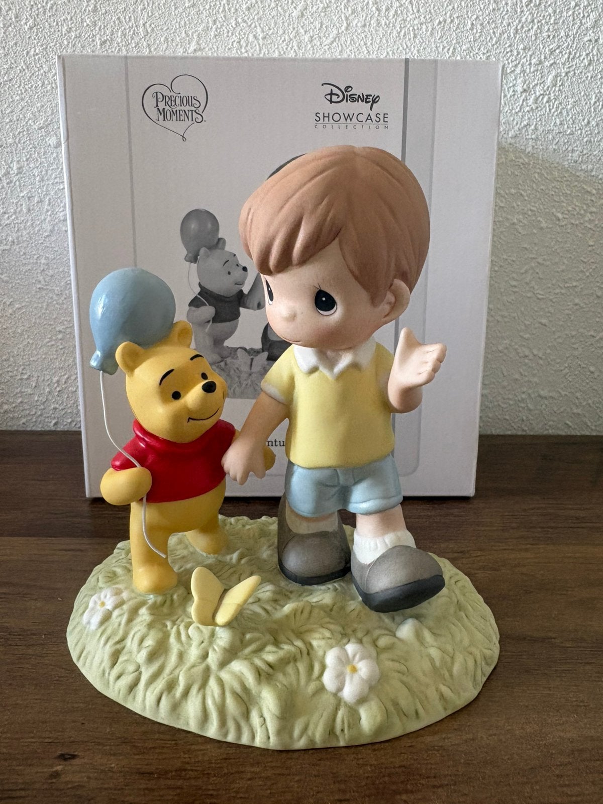 Disney parks precious moments janeman & winnie  pooh beeld, Verzamelen, Ophalen of Verzenden, Mickey Mouse, Zo goed als nieuw