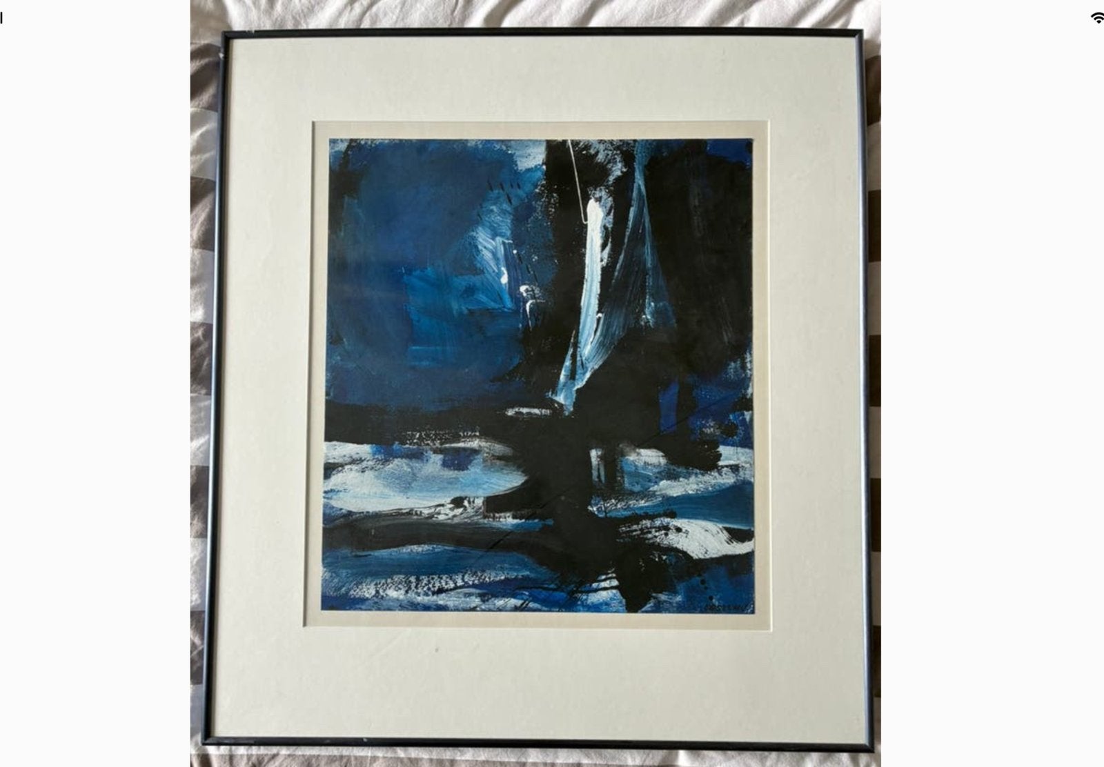 Henk Lassche , olieverf op papier, Ophalen