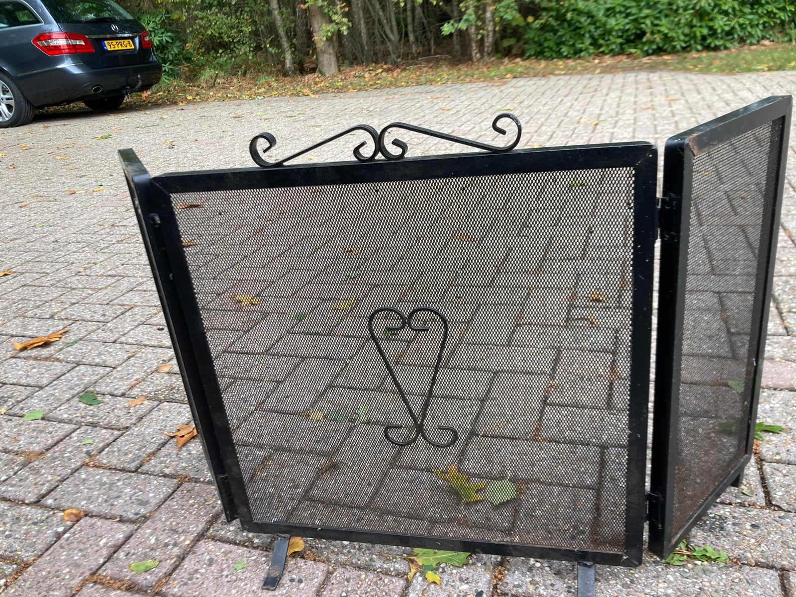 Scherm voor openhaard, Ophalen, Zo goed als nieuw, Inbouwhaard, Houthaard