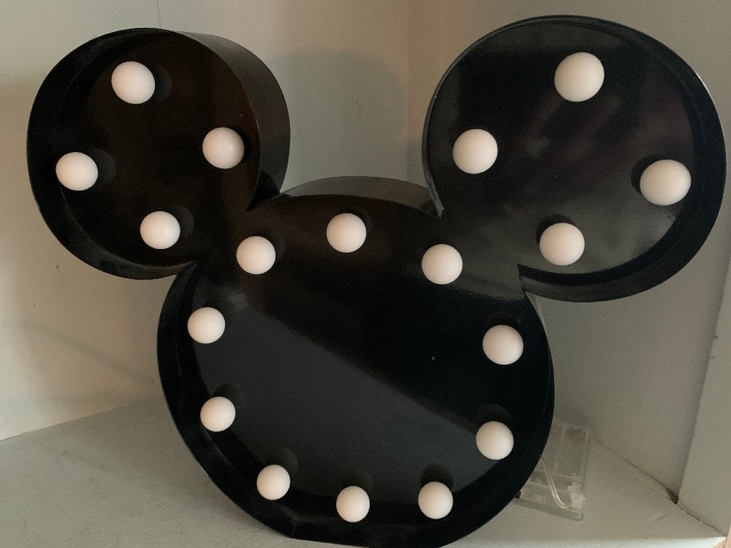 Disney Vintage Mickey Mouse Lichtbak - Sfeervol, Huis en Inrichting, Lampen | Overige, Zo goed als nieuw, Overige merken, Overige fittingen
