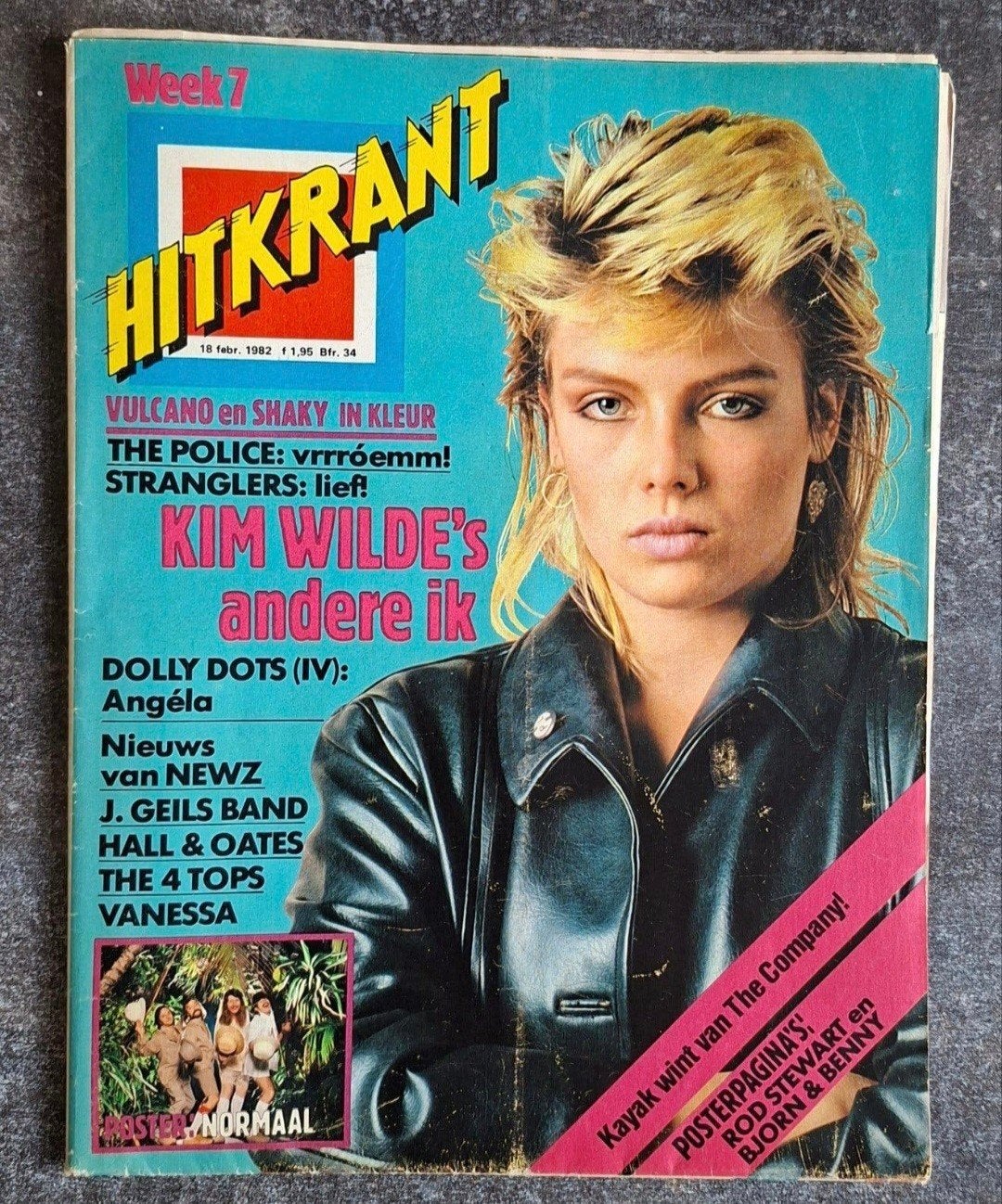 Hitkrant nr 7 ( Weekblad) 18 Februari 1982 Compleet Vintage, Ophalen of Verzenden, 1980 tot heden, Tijdschrift