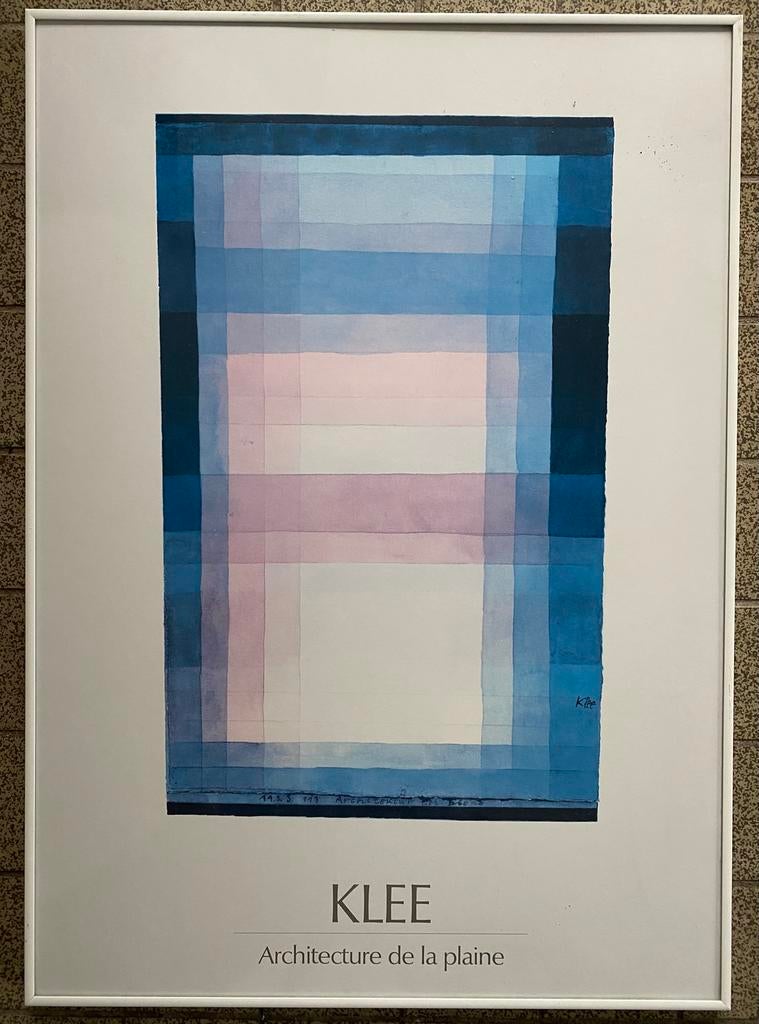 Paul Klee art-print Architectuur van de vlakte 50x70, Minder dan 50 cm, Gebruikt, 50 tot 75 cm, Onbekend