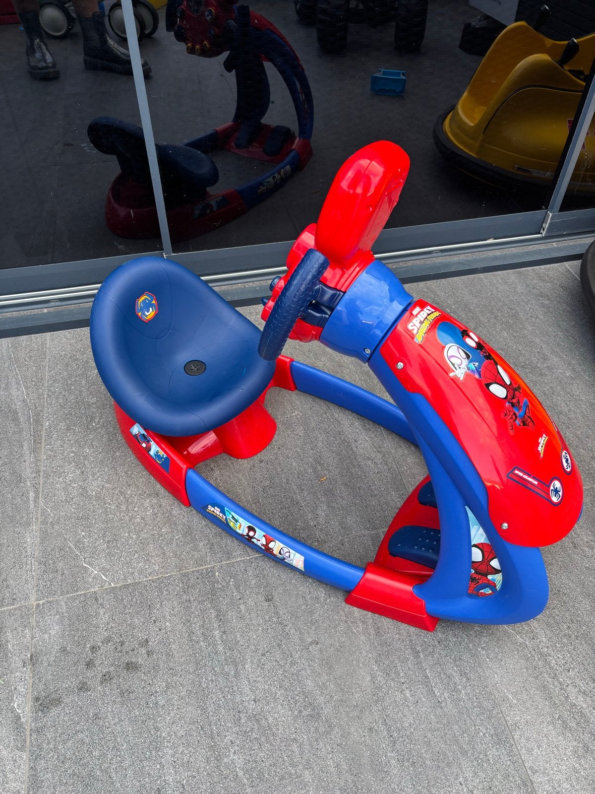 Spiderman Schommelstoel met Interactief Stuur, Kinderen en Baby's, Speelgoed | Overig, Ophalen, Gebruikt, Jongen