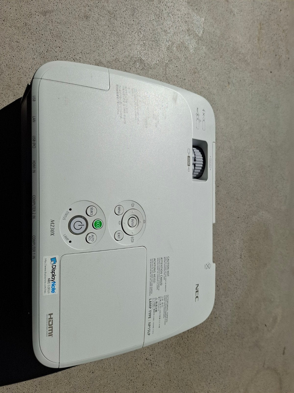 NEC M230X Beamer - Projector, Audio, Tv en Foto, Beamers, Overige resoluties, Gebruikt, Overige technologieën, NEC