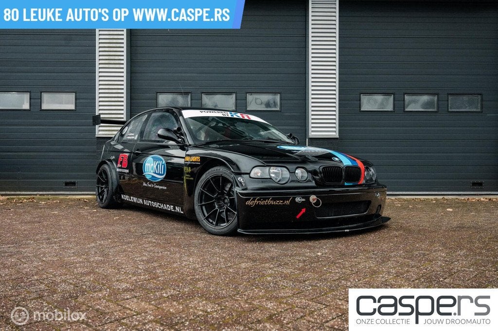 BMW E46 'M3' Raceauto | S54 | Widebody - FIA CERTIFICAAT, Gebruikt, Zwart, Zwart, Handgeschakeld
