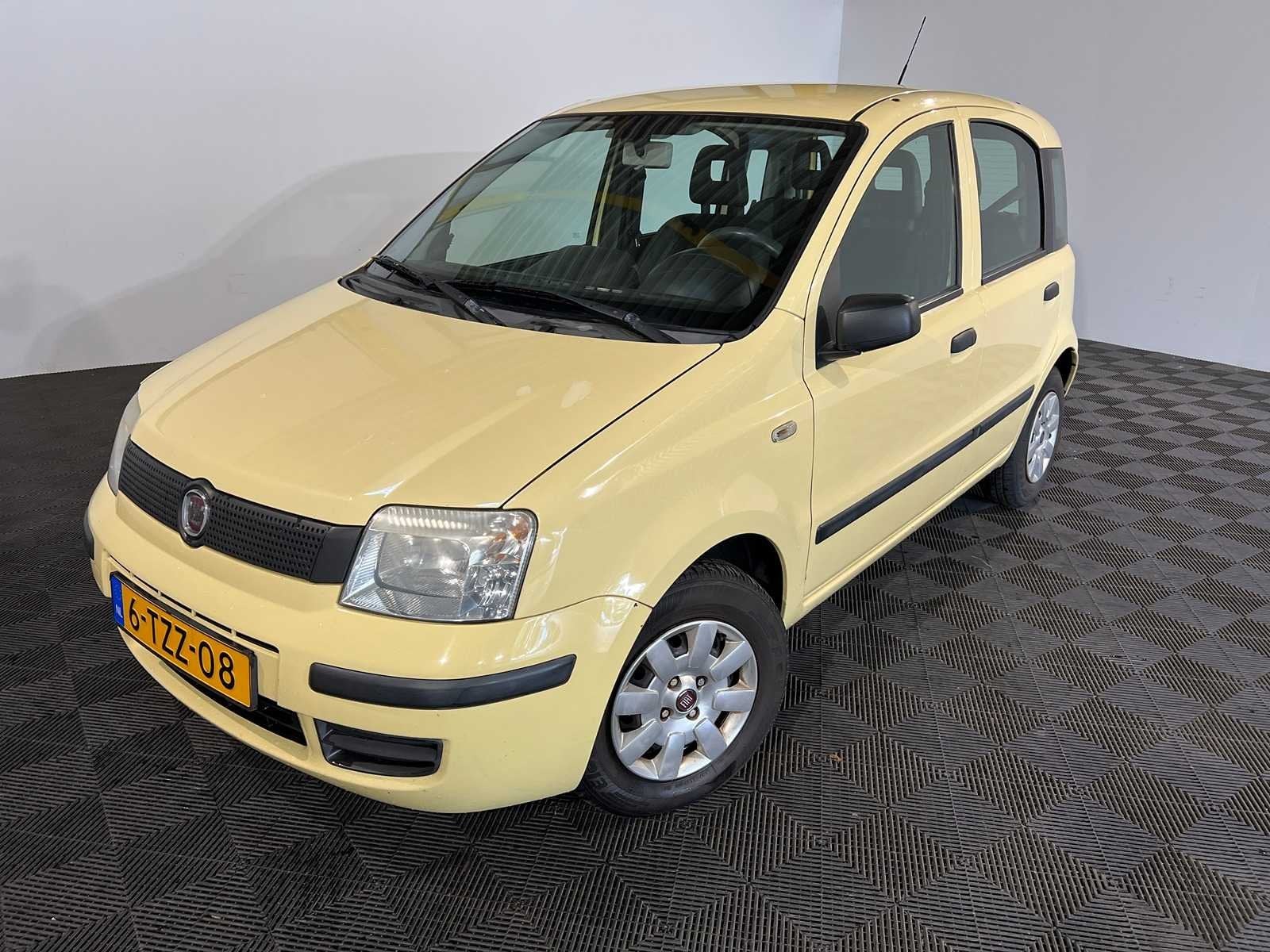 Fiat Panda 1.1 Actual, 6-TZZ-08, Auto's, Fiat, Voorwielaandrijving, 4 stoelen, Geel, Bedrijf