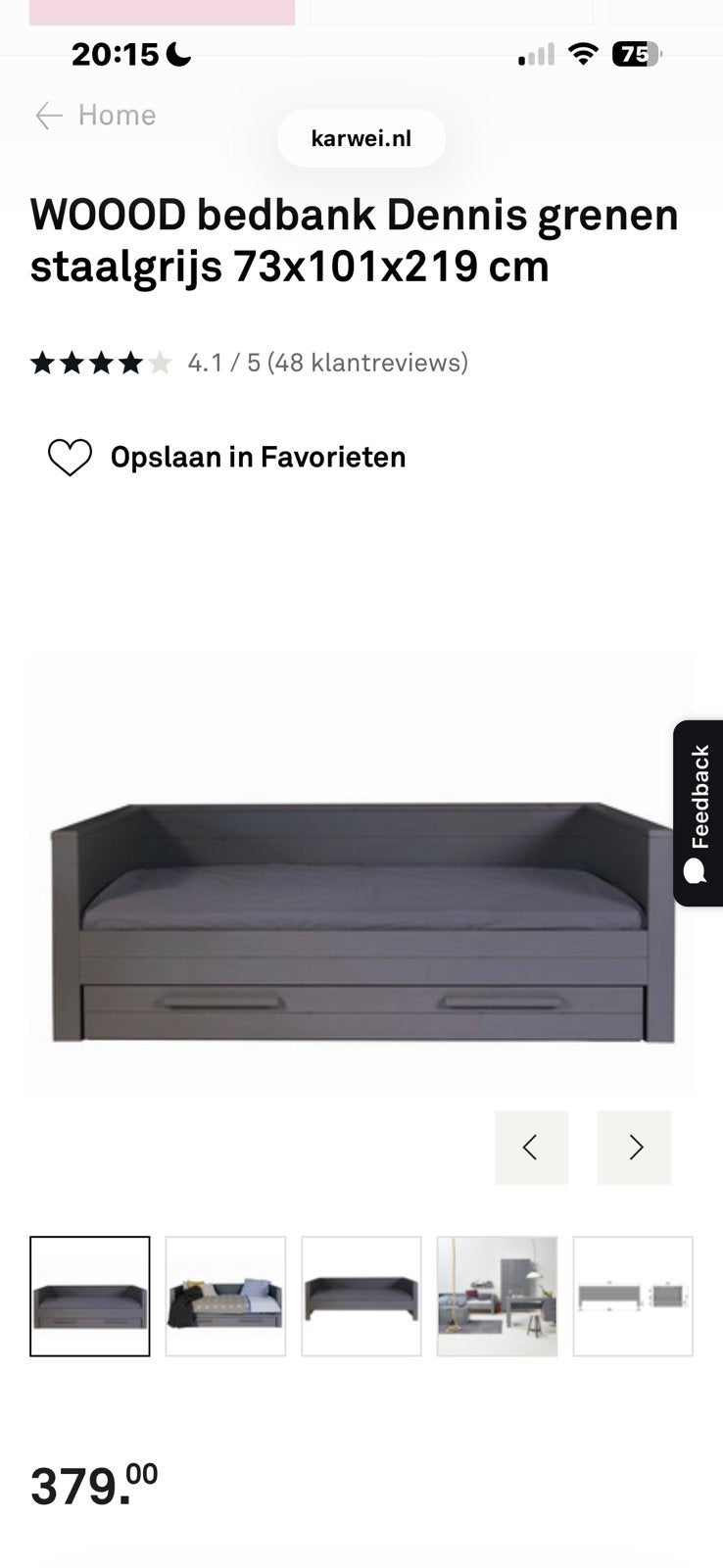 Eenpersoonsbed, Ophalen, 100 cm, Eenpersoons, Zo goed als nieuw
