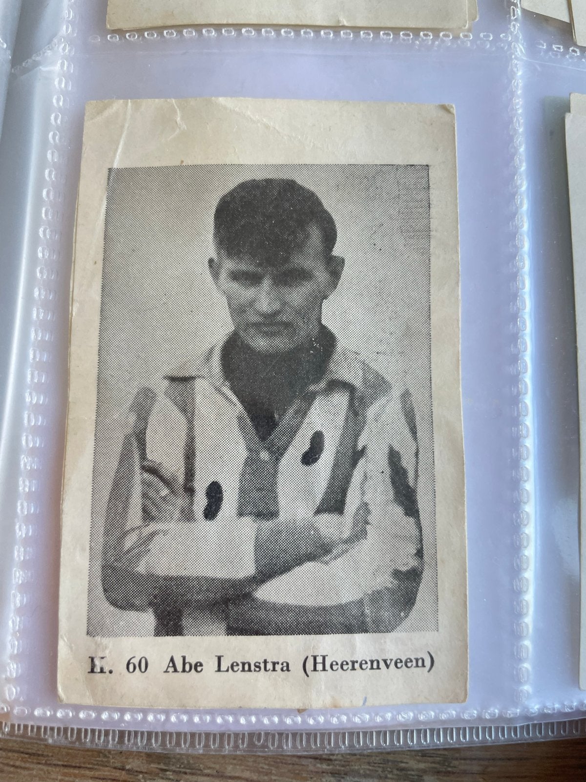 Zeldzaam Abe Lenstra -Heerenveen voetbalplaatje kopen/ruilen, Ophalen of Verzenden, Gebruikt, Overige binnenlandse clubs, Poster, Plaatje of Sticker