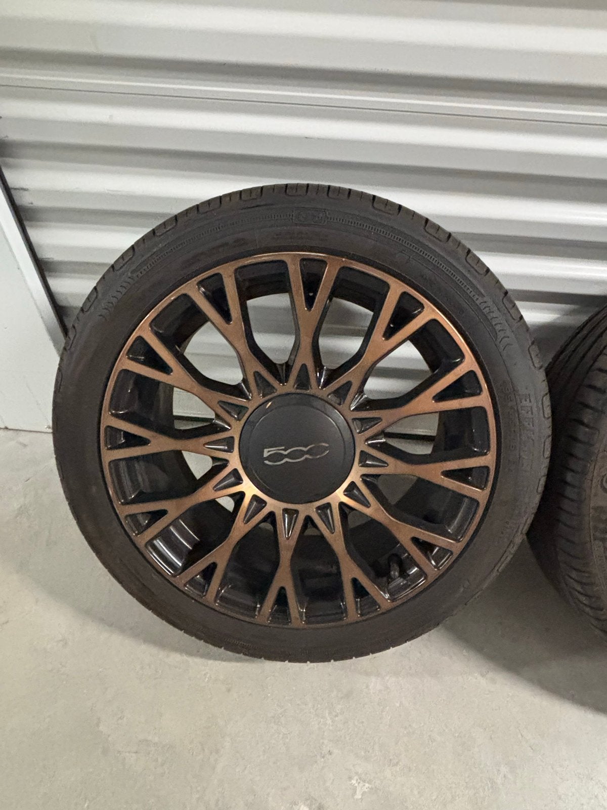 Fiat 500 Velgen met Continental UltraContact Banden, Ophalen, Gebruikt, 16 inch, Banden en Velgen