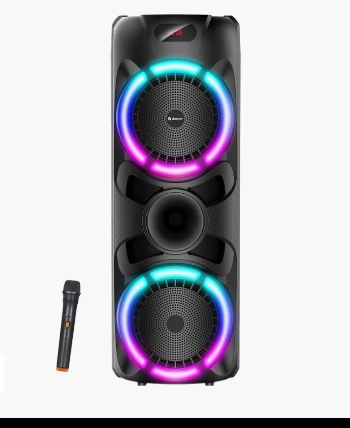 Denver BPS-459 Draagbare Bluetooth Speaker met Lichteffecten, Audio, Tv en Foto, Luidsprekers, Nieuw, Overige typen, Minder dan 60 watt