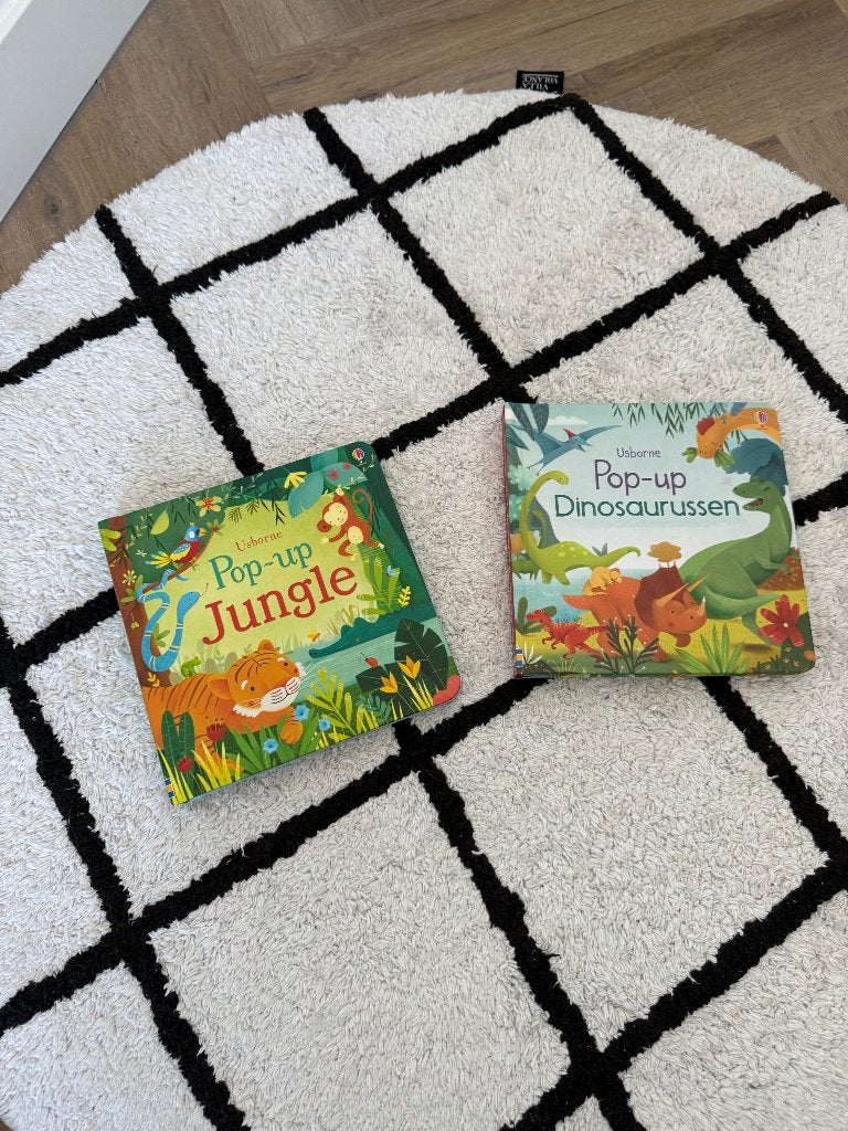 Heel goed 2x pop-up peuter karton boek dinosaurus jungle, Ophalen of Verzenden, Gelezen, Usborne, 1 tot 2 jaar