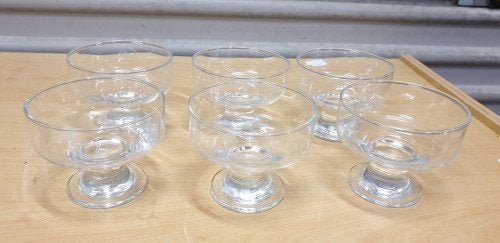 dessert schaaltjes glas op voet, Ophalen of Verzenden, 'T Olde Gre-j, Info@toldegrej.nl, Endepoelstraat 20f Didam