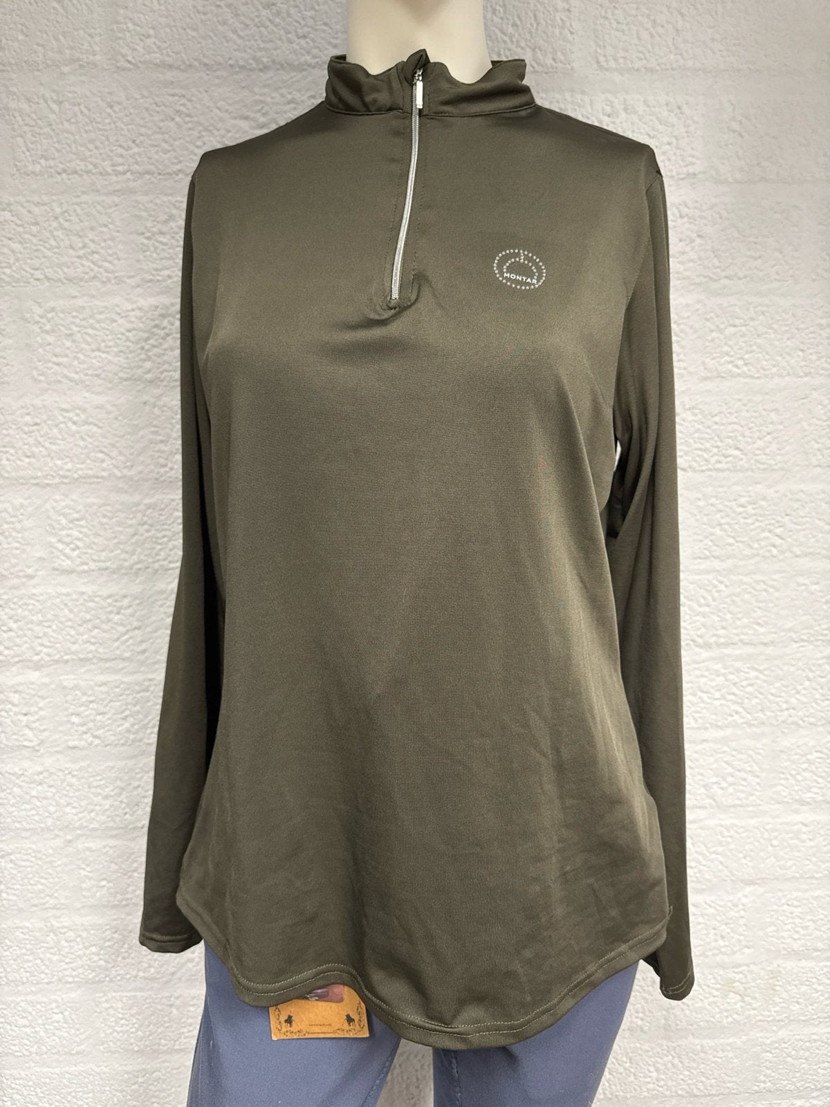 Montar longsleeve top groen 42, Ophalen of Verzenden, Zo goed als nieuw, Dressuur, Bovenkleding