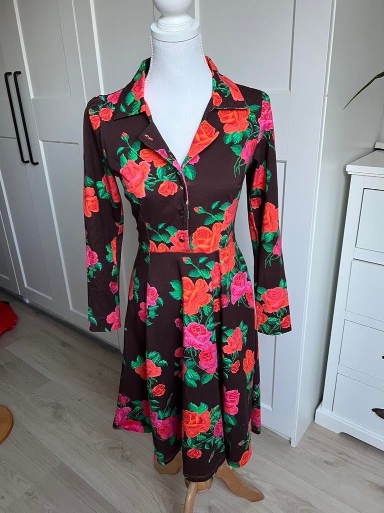 Jaren 50 jurk Lien, S, Kleding | Dames, Ophalen, Zo goed als nieuw