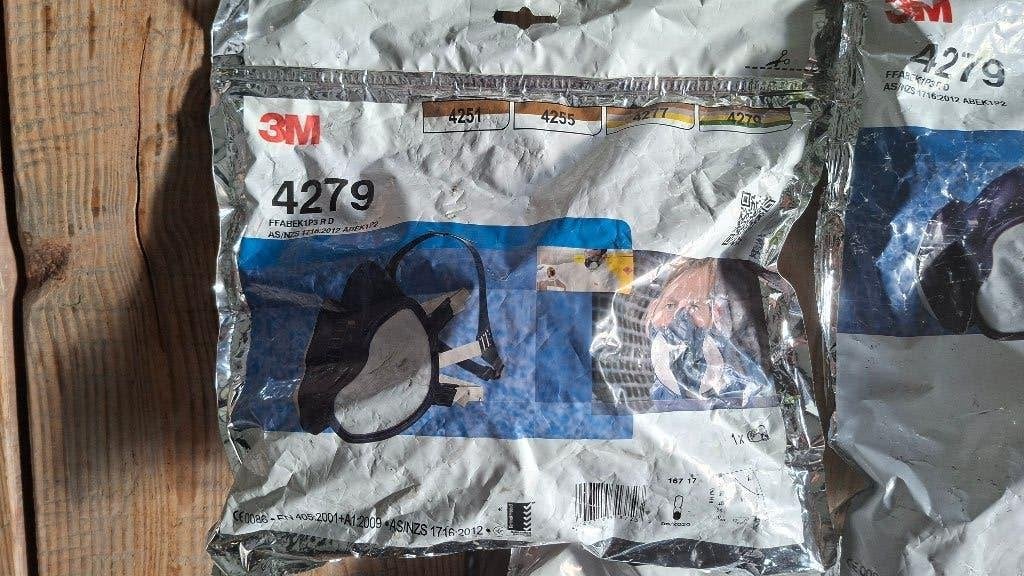 3x 3M 4279 Gas / Stof maskers onderhoudsvrij NIEUW, Stofmaskers, ., Nieuw, Ophalen of Verzenden
