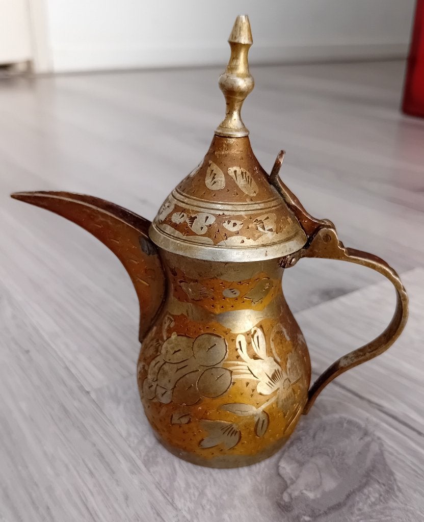 Arabische koperen dallah-koffiepot, Ophalen of Verzenden