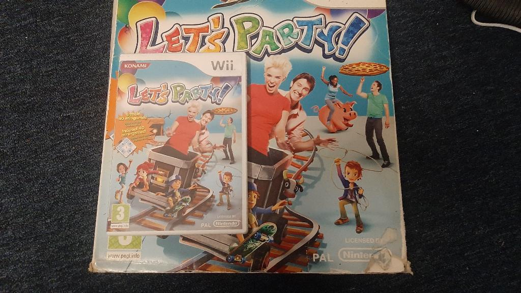 Let's party wii videogame en Dansmat, Spelcomputers en Games, Games | Nintendo Wii, 3 spelers of meer, Ophalen, Zo goed als nieuw