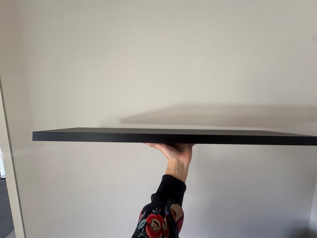 Ikea Bergshult wandplank zwart bruin 120x20 cm + Granhult, Ophalen, Oorspronkelijke maker, Overige typen, Nieuw