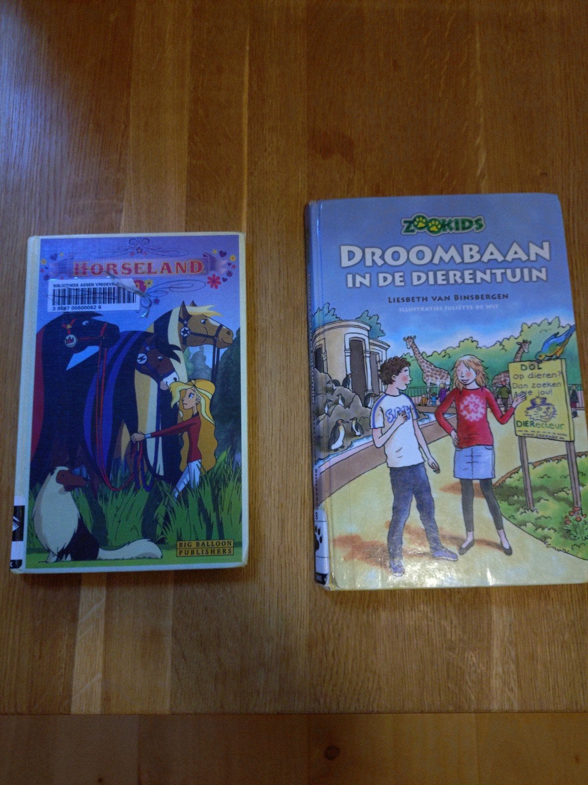Kinderboeken: Horseland en Droombaan in de Dierentuin, Ophalen, Gelezen, Liesbeth van Binsbergen, Fictie algemeen