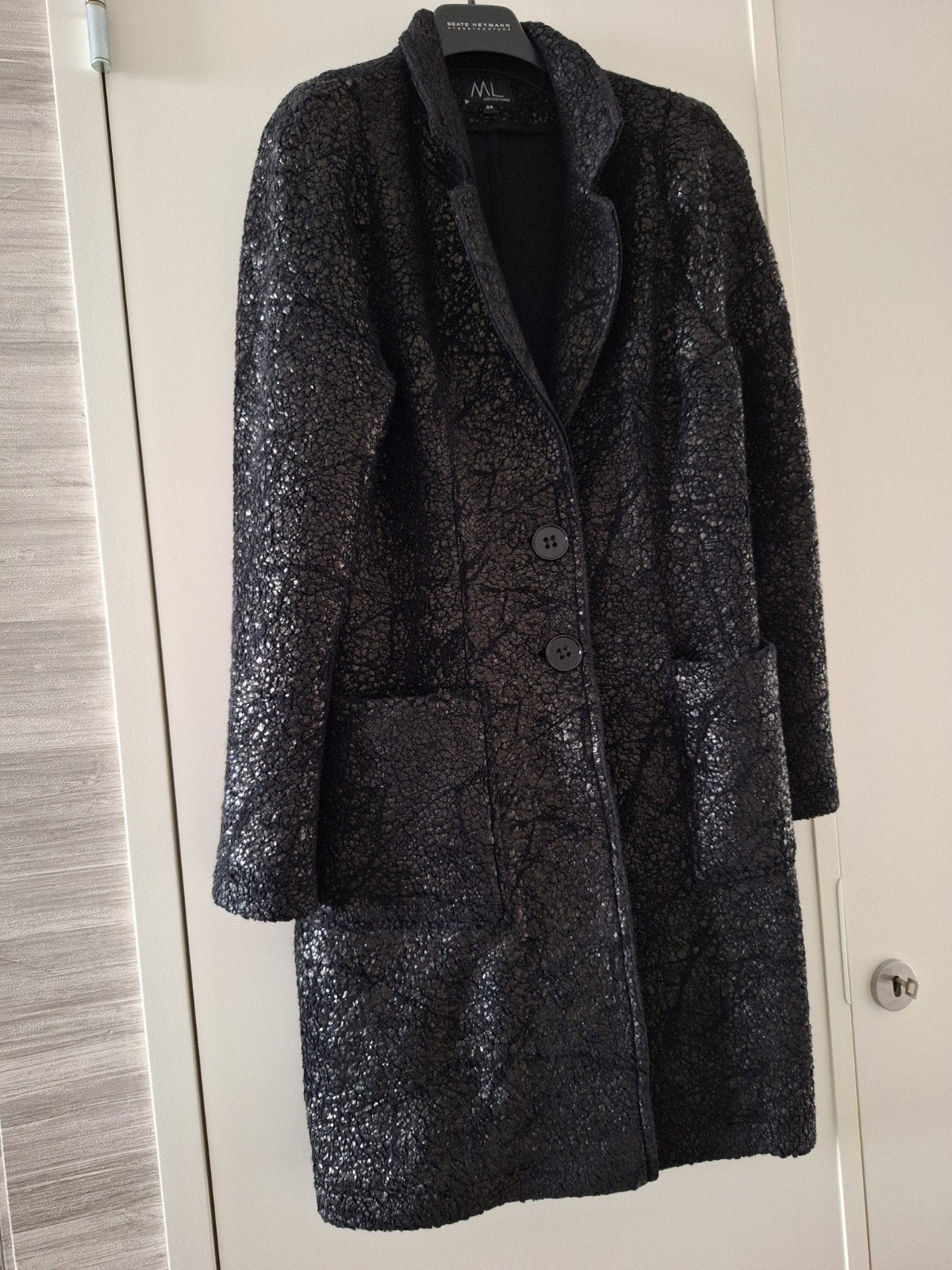 Dames lange blazer,merk ML Collections, Kleding | Dames, Maat 38/40 (M), Zwart, Nieuw, Ophalen of Verzenden