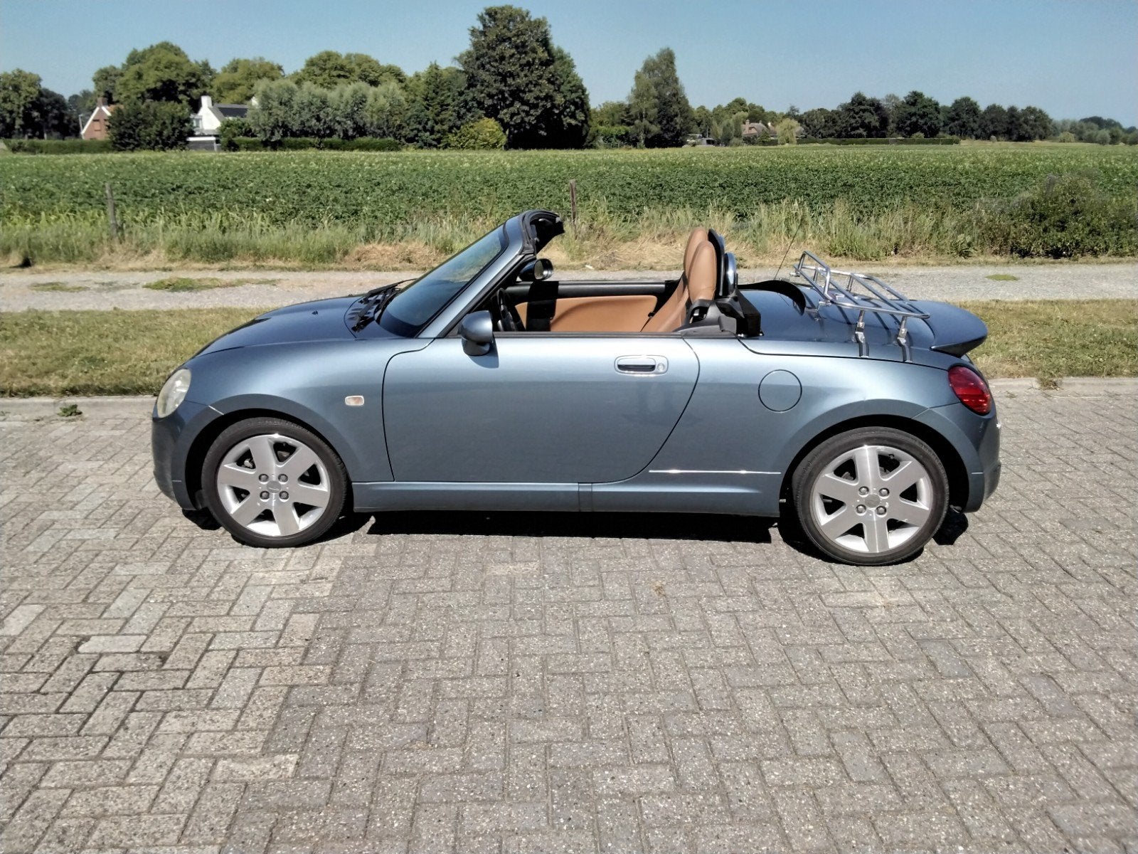 Daihatsu Copen 1.3 -16V Sport, 87 PK 2008 Grijsblauw, Auto's, Daihatsu, Voorwielaandrijving, 4 cilinders, Cabriolet, Copen