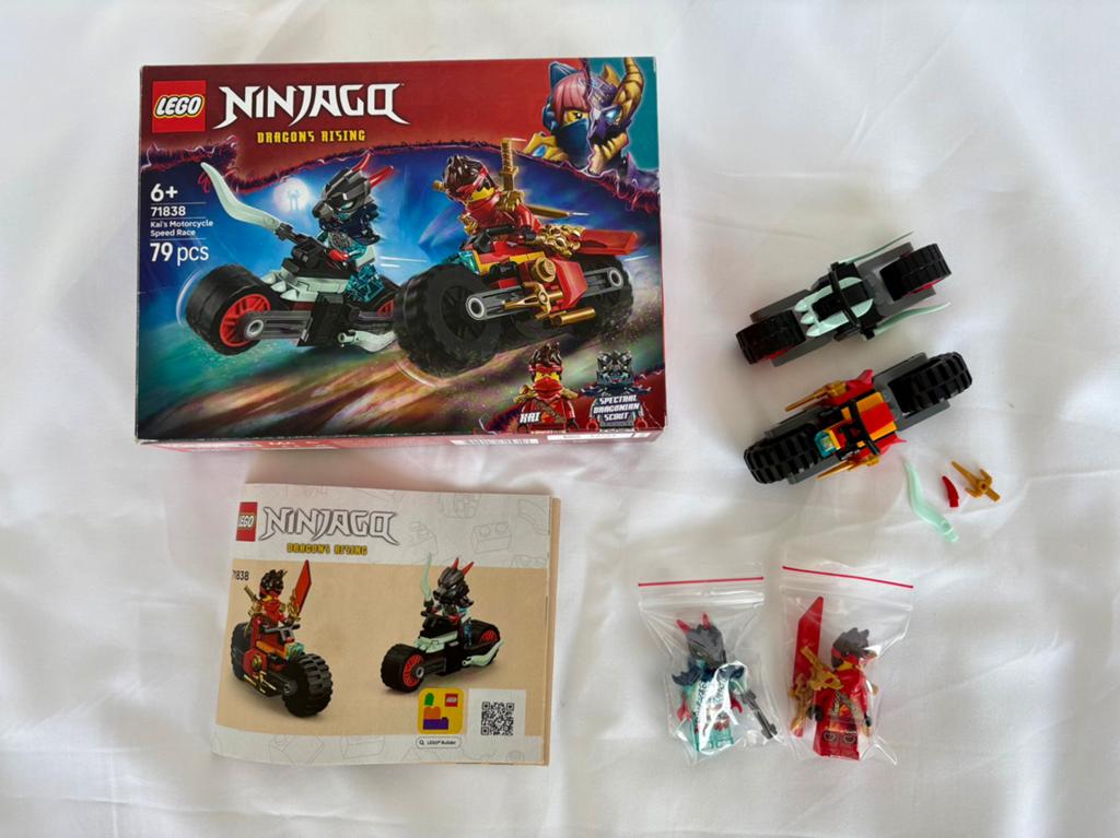LEGO Ninjago 71838 Drakenracers: Lloyd vs. Cinder, Lego, Ophalen of Verzenden, Zo goed als nieuw, Compleet