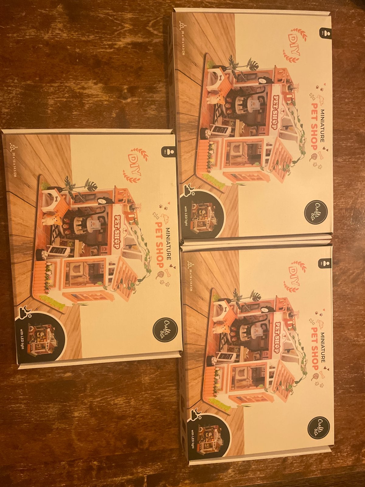 DIY Miniatuur Dierenwinkel met LED-verlichting, Ophalen of Verzenden, Nieuw, Poppenhuis