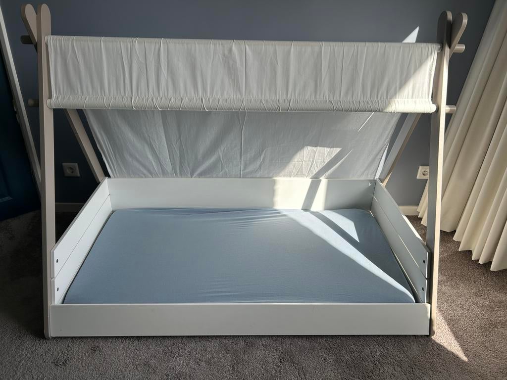Tipitent peuterbed, Ophalen, 85 tot 100 cm, Gebruikt, 140 tot 160 cm
