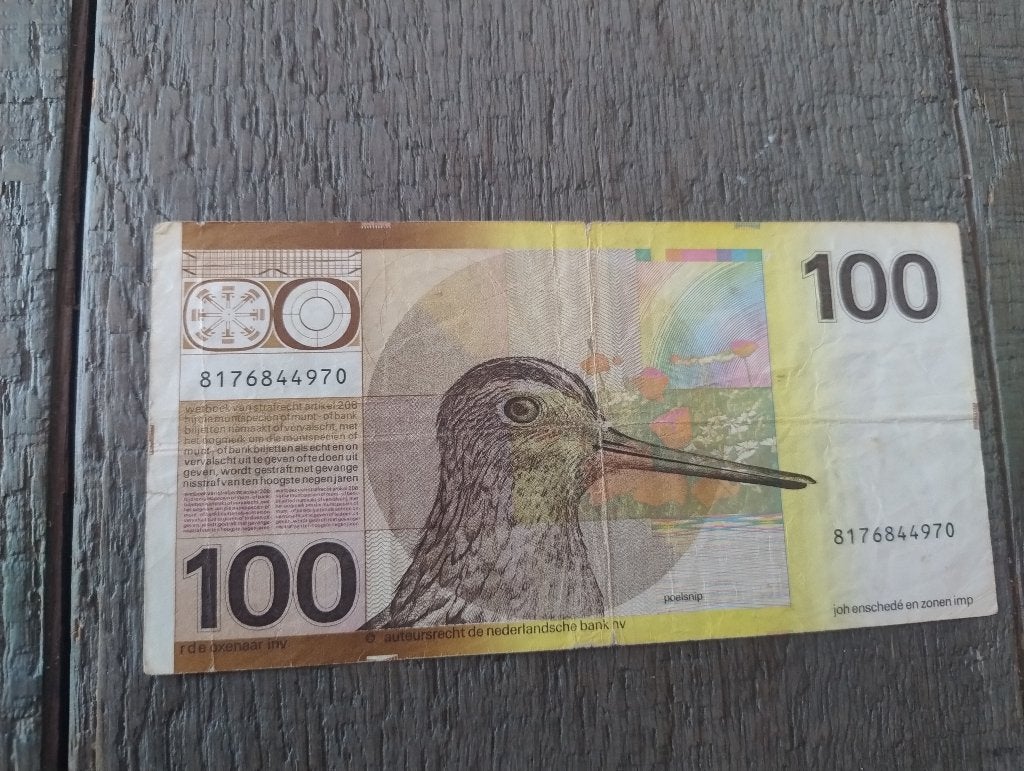 100 gulden biljet snip, Ophalen of Verzenden, 100 gulden