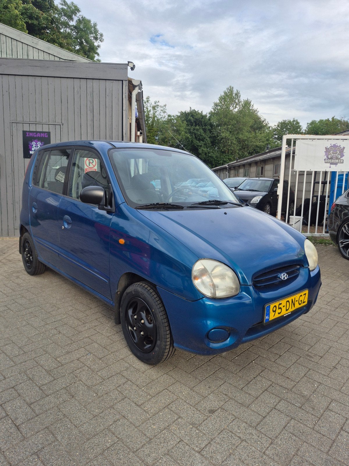 Hyundai Atos 1.0 I GLS PS 1999 Blauw, Auto's, Voorwielaandrijving, 54 pk, 4 cilinders, Origineel Nederlands