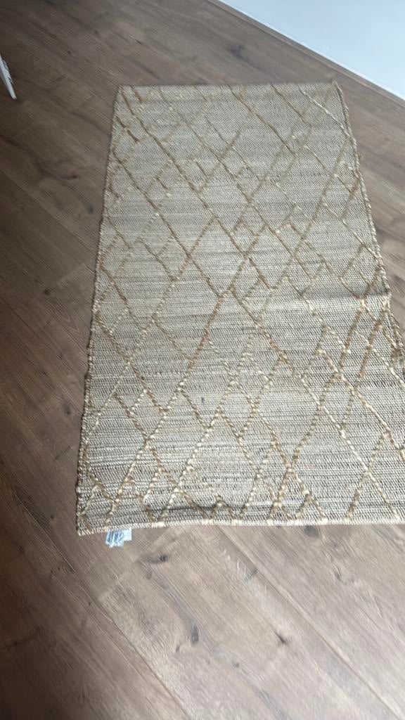 Mooie h&m vloerkleed jutte, Ophalen of Verzenden, Zo goed als nieuw, Rechthoekig, 200 cm of meer
