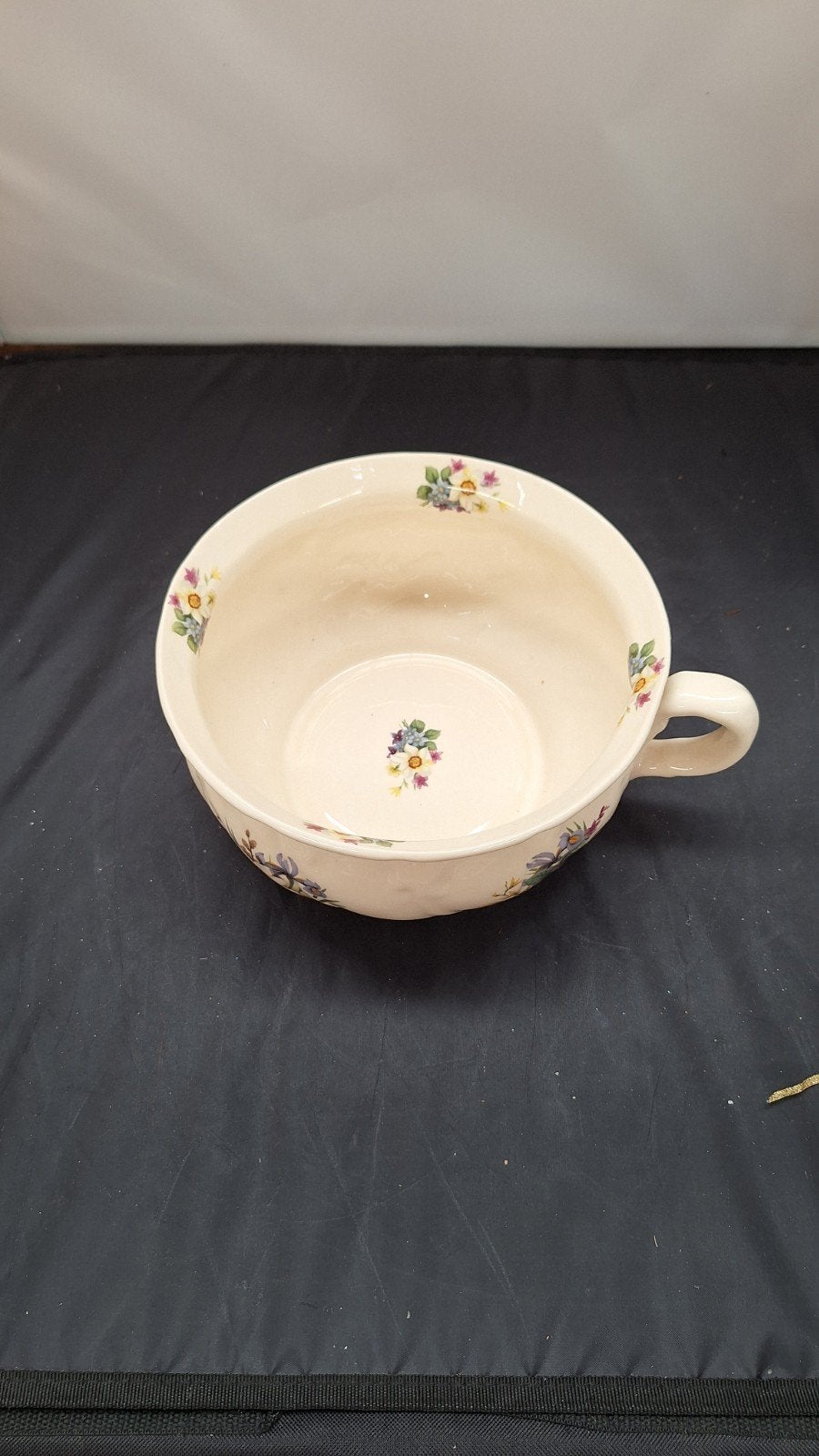 Vintage van Beek bloemenpatroon keramische pot, Ophalen of Verzenden