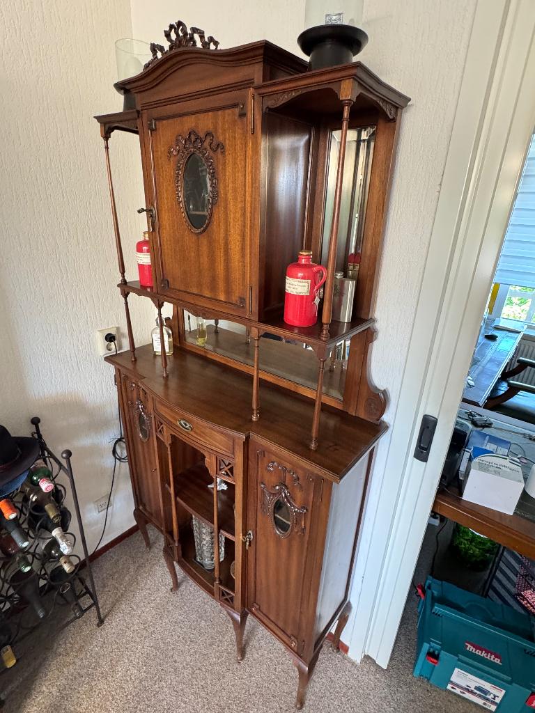 Antieke Jugendstil / Art Nouveau buffetkast / drankkast, Antiek en Kunst, Antiek | Meubels | Kasten, Ophalen