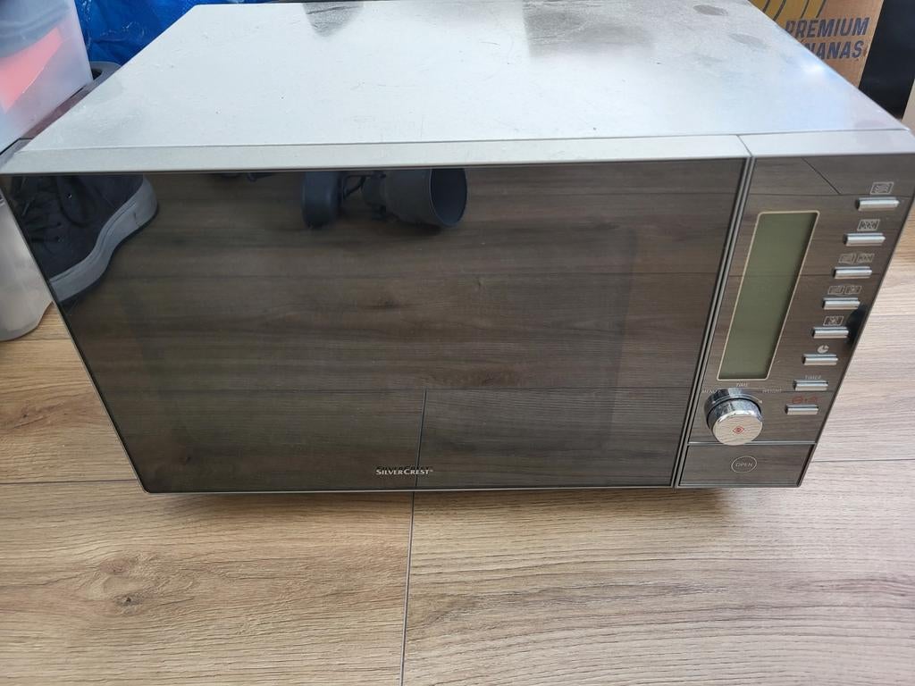 SilverCrest Combimagnetron - Zo goed als nieuw, Witgoed en Apparatuur, Magnetrons, Zo goed als nieuw, Vrijstaand, Combimagnetron
