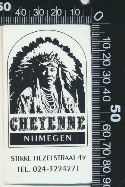 Sticker: Cheyenne - Nijmegen, Ophalen of Verzenden, Zo goed als nieuw, Bedrijf of Vereniging