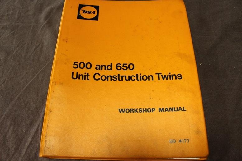 BSA 500 650 1969-1970 unit constructions workshop manual A65, Motoren, Ophalen of Verzenden, Overige merken
