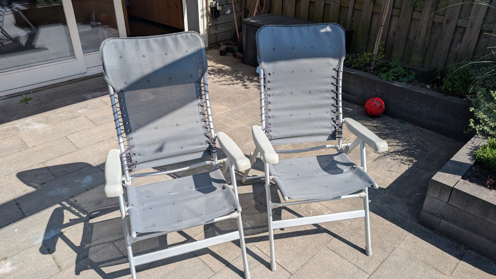2 campart travel campingstoelen, Caravans en Kamperen, Ophalen, Gebruikt, Campingstoel