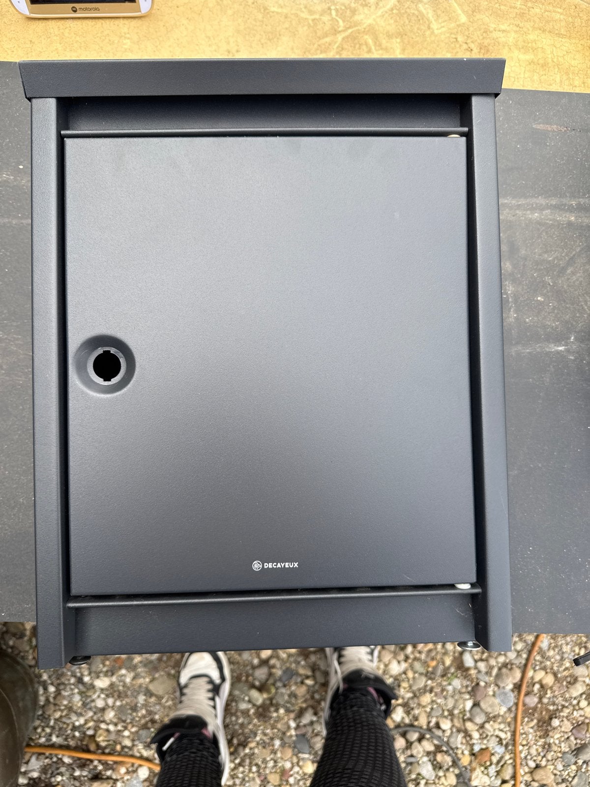 Decayeux brievenbus zonder slot - Zo goed als nieuw, Tuin en Terras, Ophalen of Verzenden, Zo goed als nieuw, Staal, Wandbrievenbus
