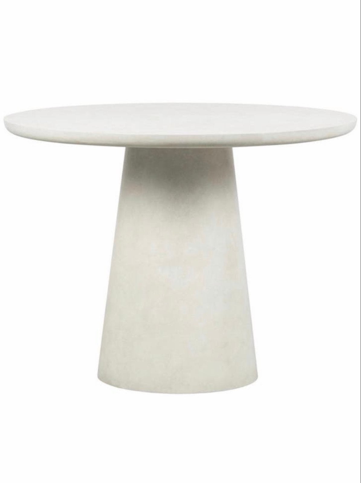 Woood Damon Eetkamertafel Wit 100 cm - Zo goed als nieuw, Ophalen, Overige materialen, 100 tot 150 cm, Rond