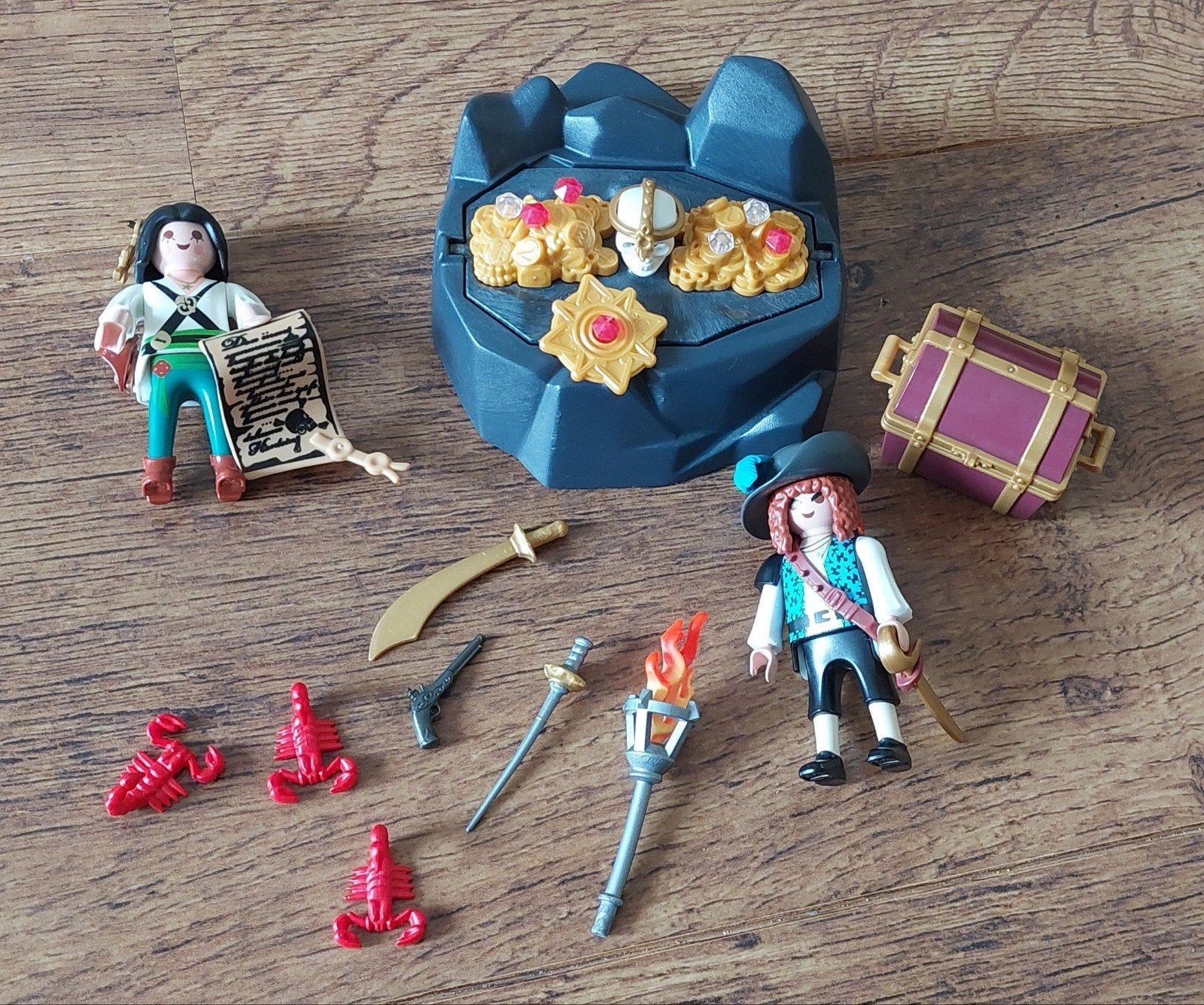 Playmobil schateiland met piraten, Ophalen of Verzenden, Gebruikt