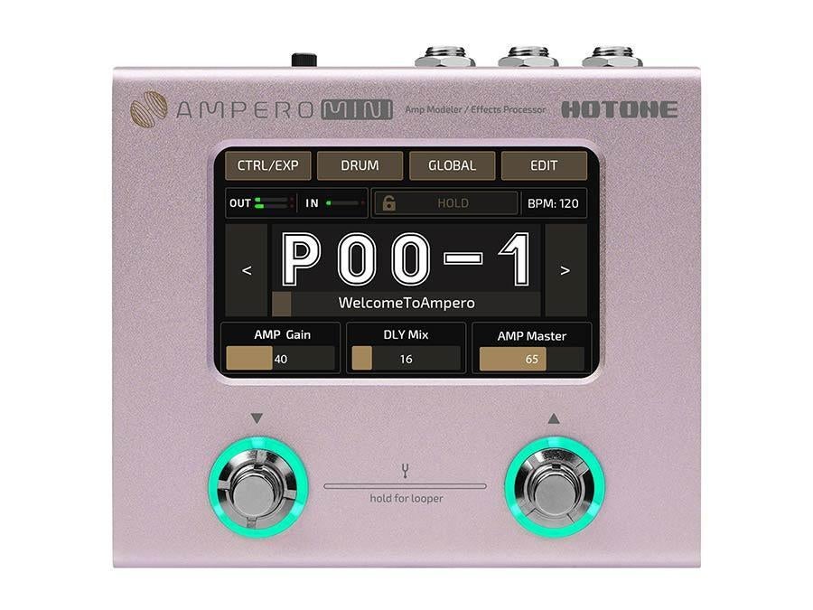 Hotone MP-50 Ampero Mini Amp Effects Processor Purple Taro, Muziek en Instrumenten, Effecten, Nieuw, Overige typen, Ophalen of Verzenden