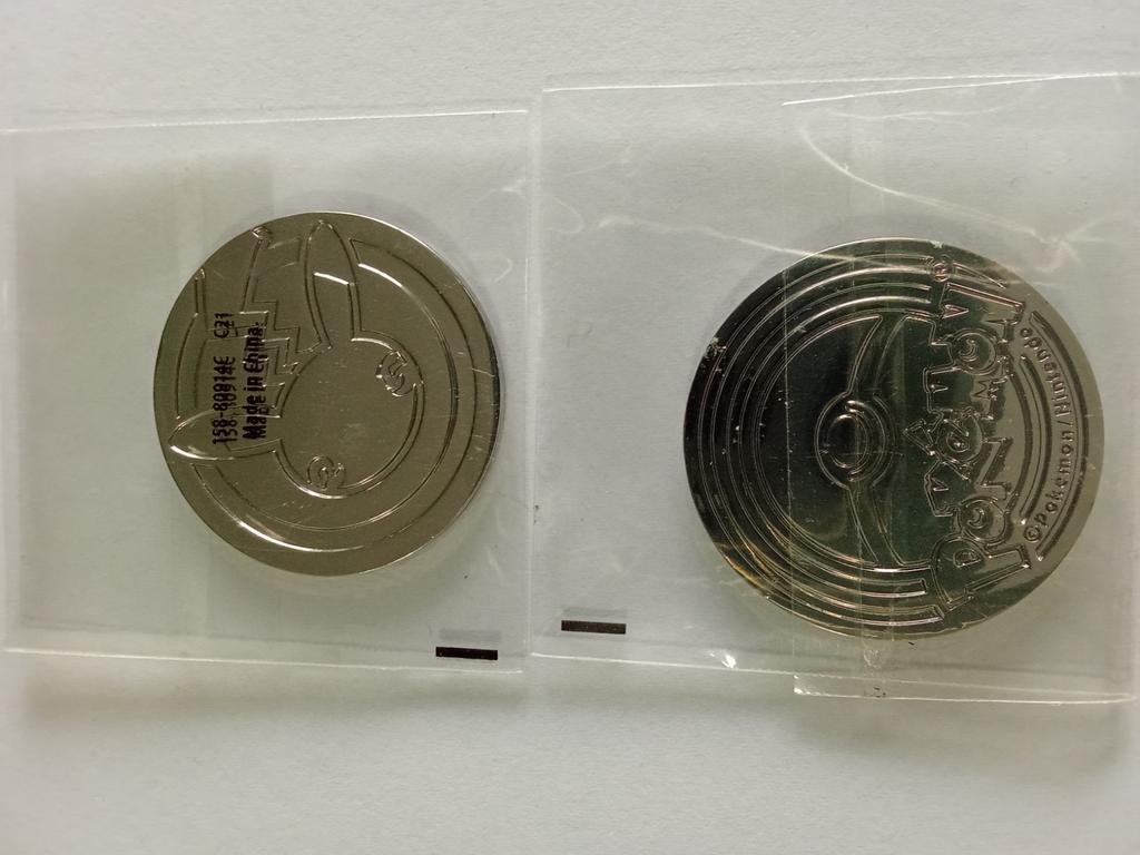 25th Anniversery Celebrations Pikachu Coin 5 stuks samen, Verzenden, Zo goed als nieuw, Overige typen