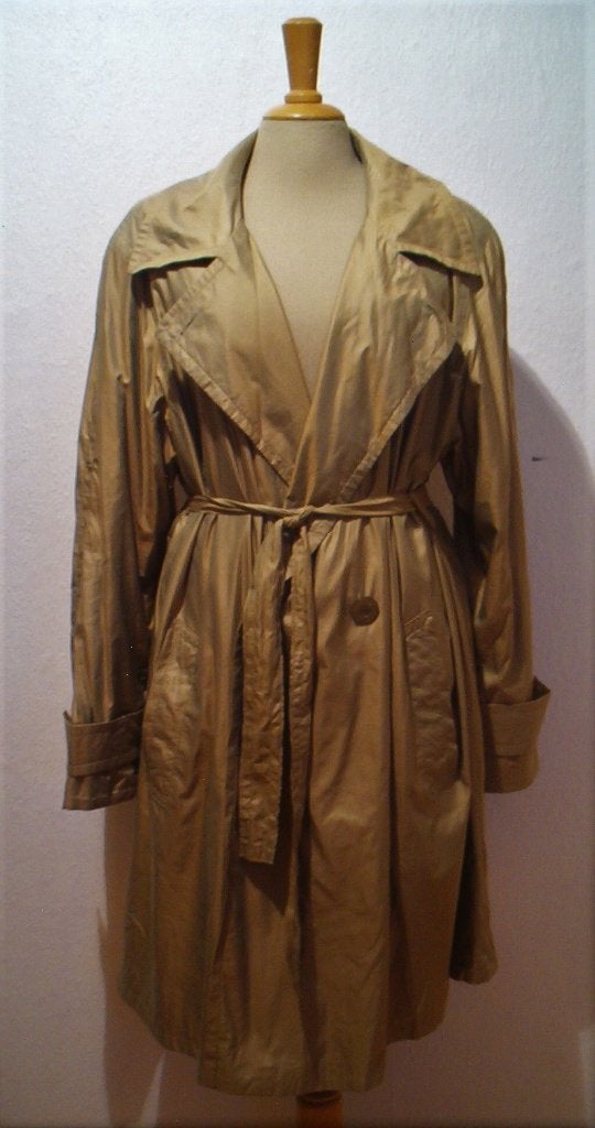 Mooie goud/bruine soepel vallende trenchcoat! L, Verzenden, Zo goed als nieuw, Maat 42/44 (L), Overige kleuren