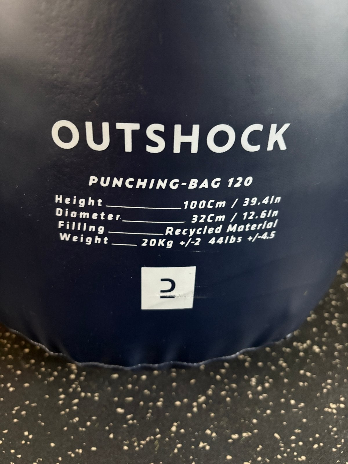 Decathlon Outshock Bokszak 20 kg, Sport en Fitness, Ophalen, Zo goed als nieuw, Bokszak