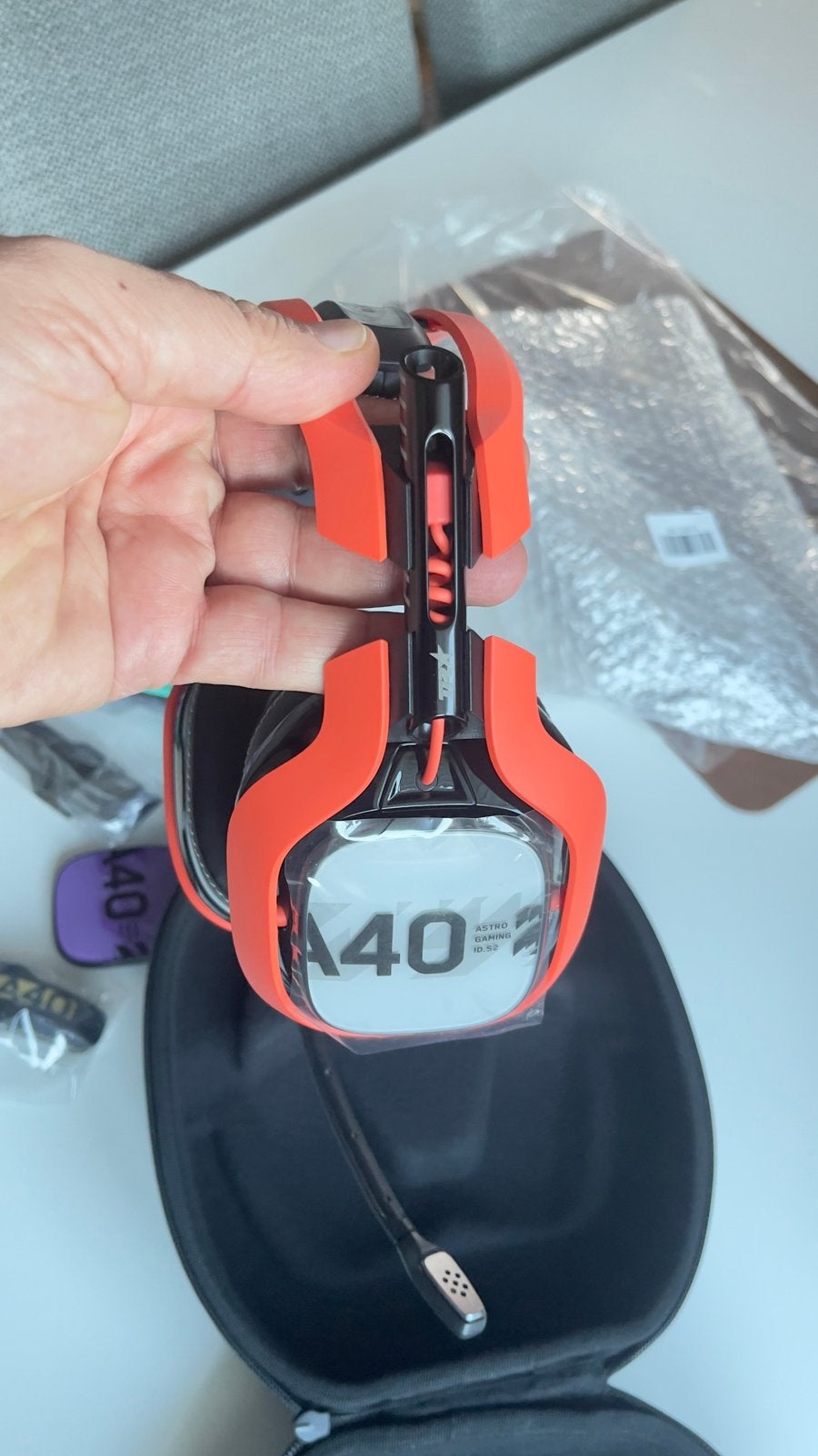 Astro A40 Gaming Headset met Mod Kits en Draagcase, Ophalen of Verzenden, Zo goed als nieuw, Over oor (circumaural), Overige merken
