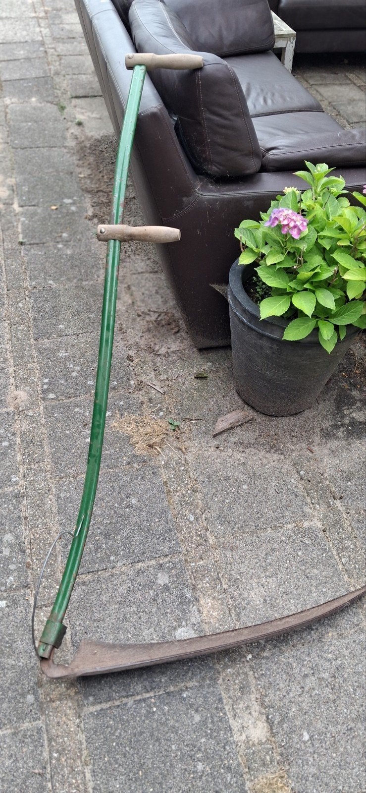 Antieke zeis met toebehoren - Klaar voor gebruik, Ophalen
