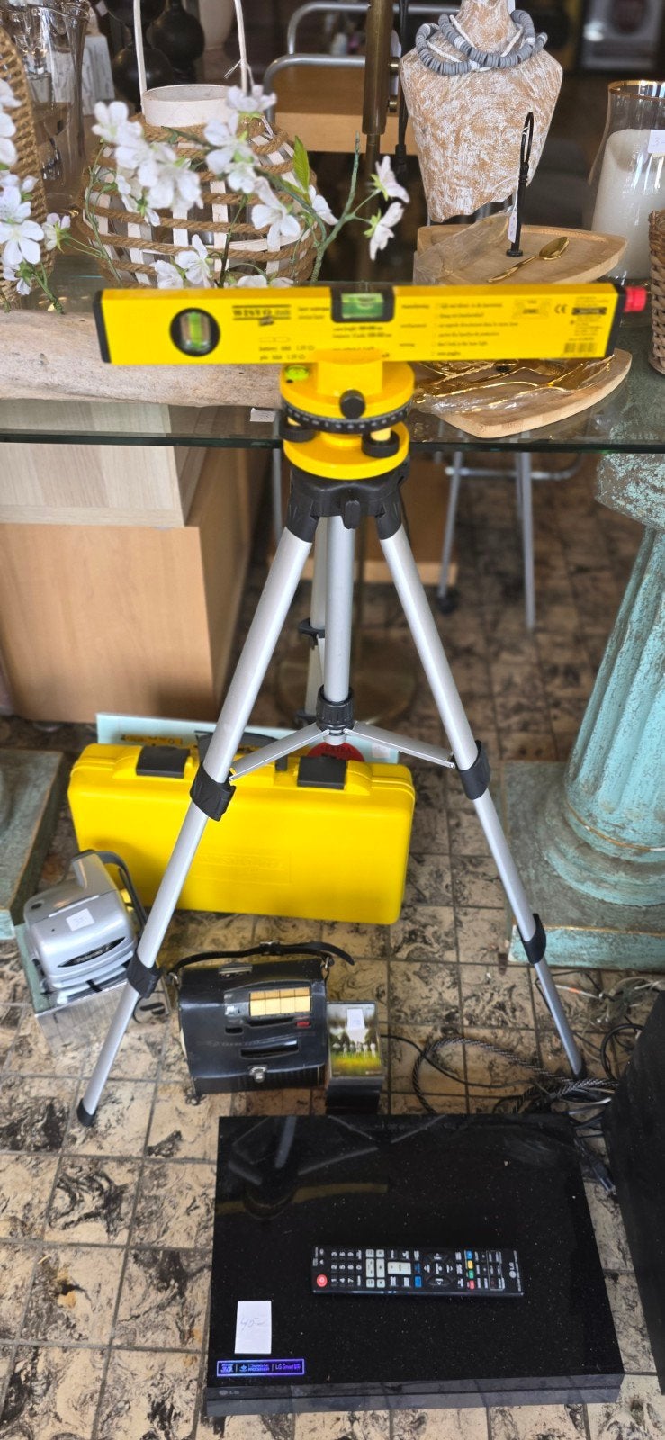 WISVO Profi Gereedschap Set: Laser Waterpas, Boren & Meer, Ophalen of Verzenden, Zo goed als nieuw, Waterpas, Overige merken