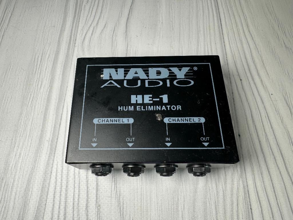 Nady Audio HE-1 Hum Eliminator AC noise elimination, Verzenden, Gebruikt, Oplaadbaar