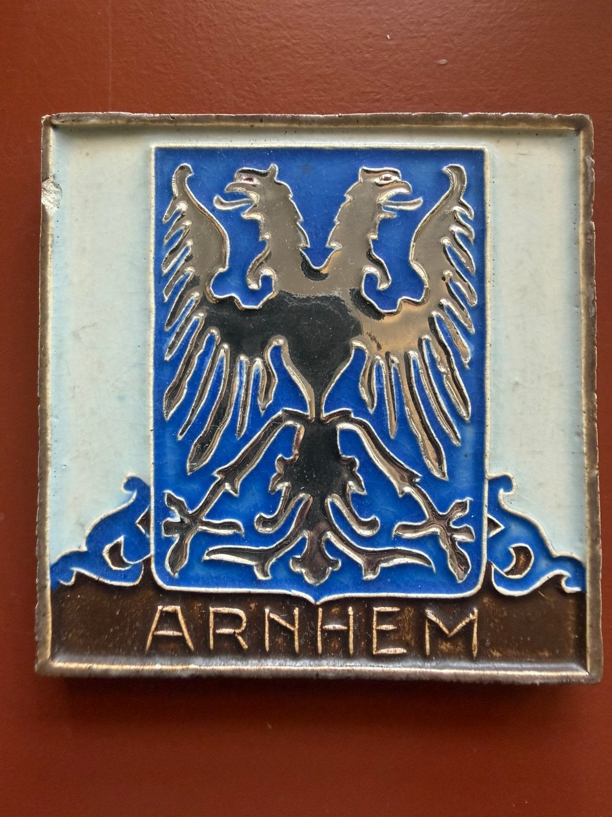 Westraven wapentegel Arnhem, Ophalen of Verzenden, Zo goed als nieuw